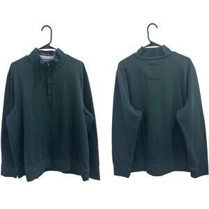 UNTUCKit Corral Quarter-Zip Pullover Sweater Forest Green XX-Large Preppy Staple